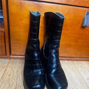 Swedish Hasbeens Black Boots